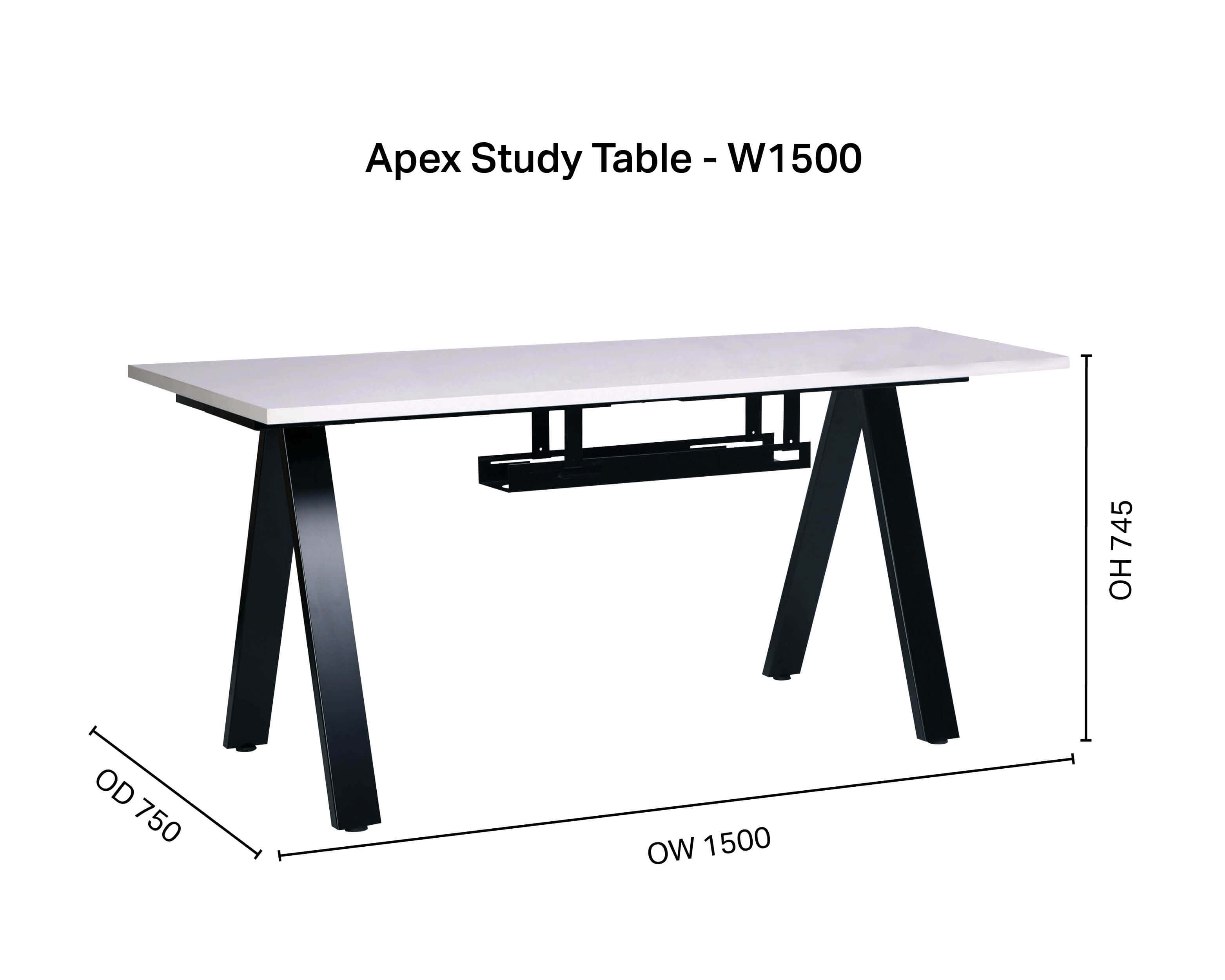 Apex Study Table - W1500